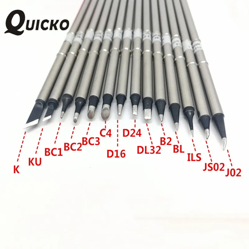 Imagem -02 - Quicko-xa T12-j02 Solda Ferro Dicas Soldagem Cabeças Ferramentas T12 Handle 7s Tin Oled Estação de Solda Ferramentas para Fx9501 907