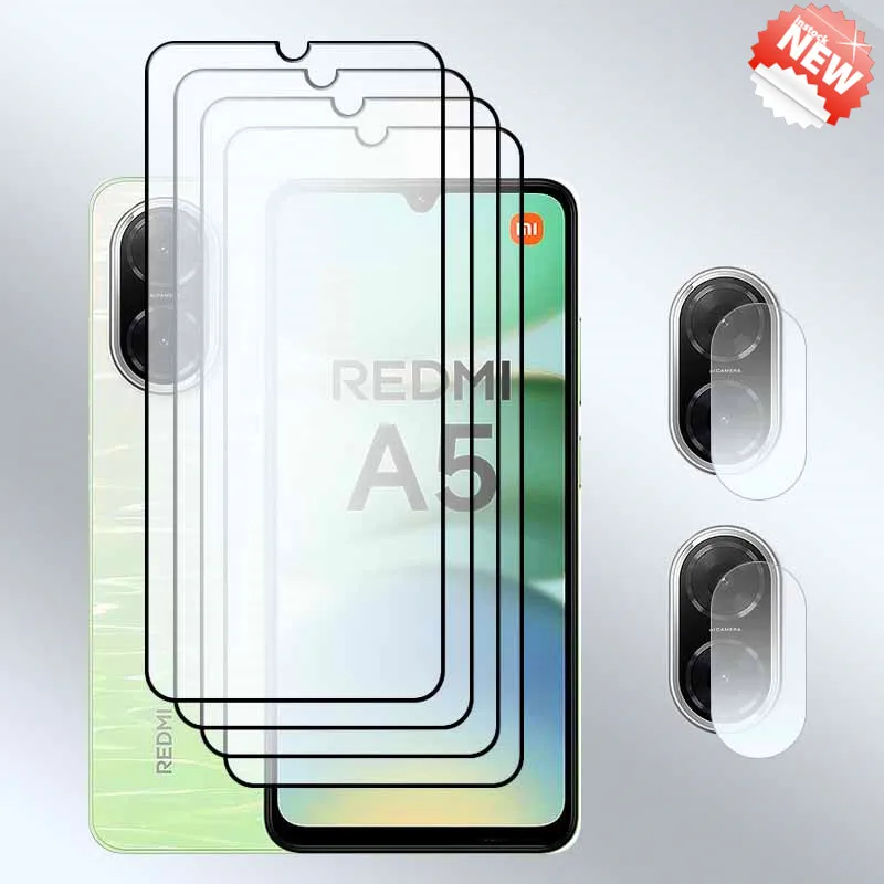 

Smartphone Glass For Redmi A5 Tempered glass film 9H Anti-Scratch Shockproof Full cover /A5 Soft Soft fiber Lens film