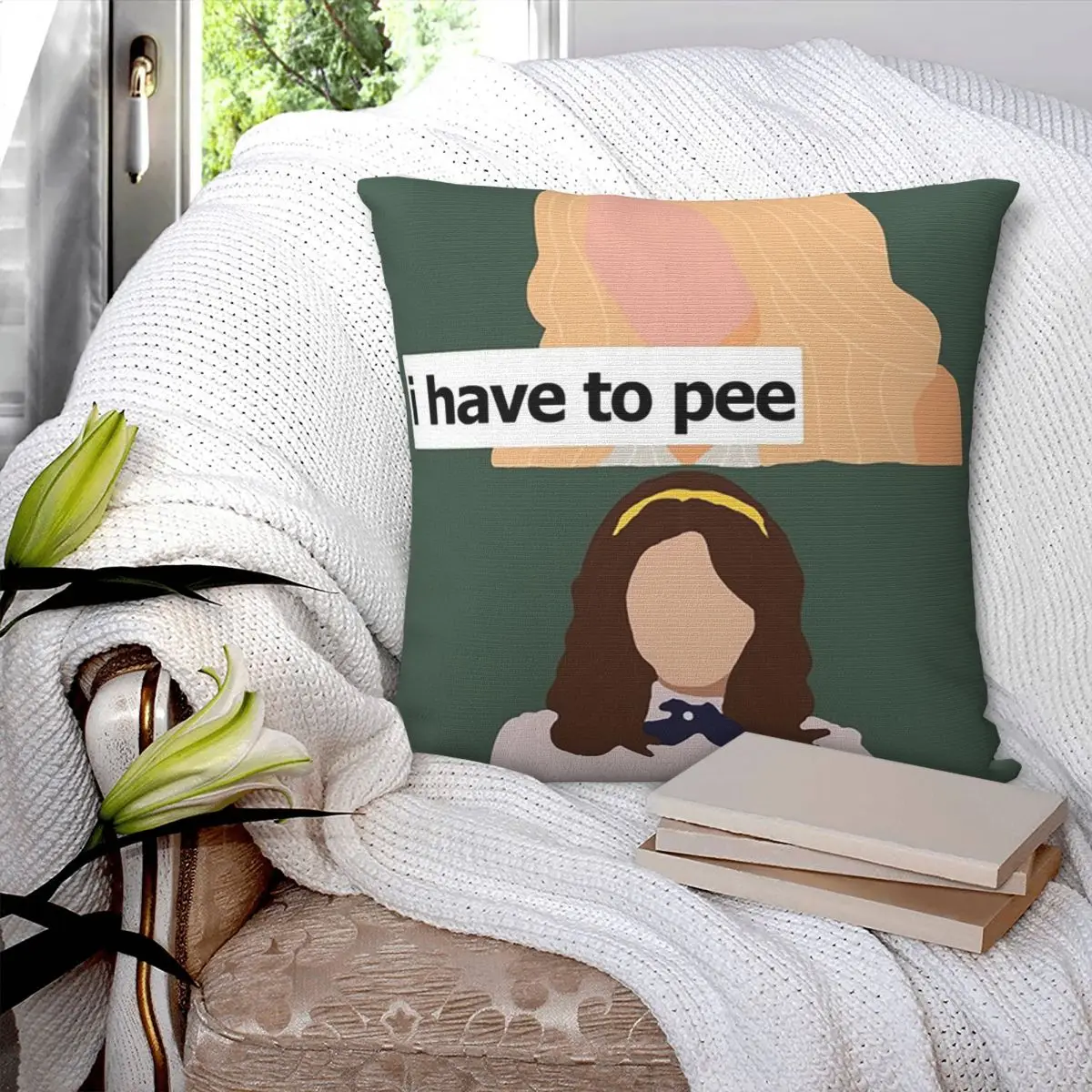 

Квадратная наволочка Go Piss Girl, наволочка из полиэстера, декоративная удобная подушка на молнии для домашнего дивана