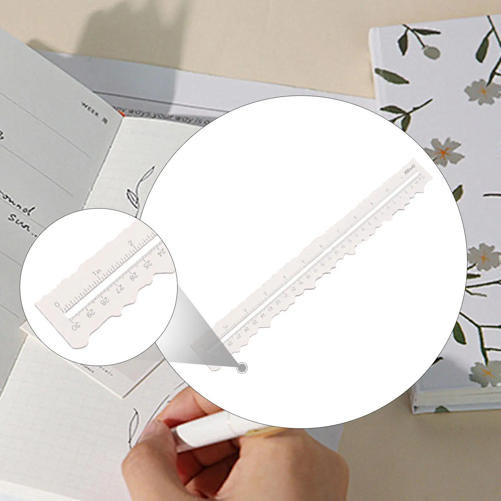 

Paper Tearing Ruler Cut Tool Cutting Dies Tool Metal 12 inch Craft Ruler for Engineering Craft Scrapbooking Drawing School