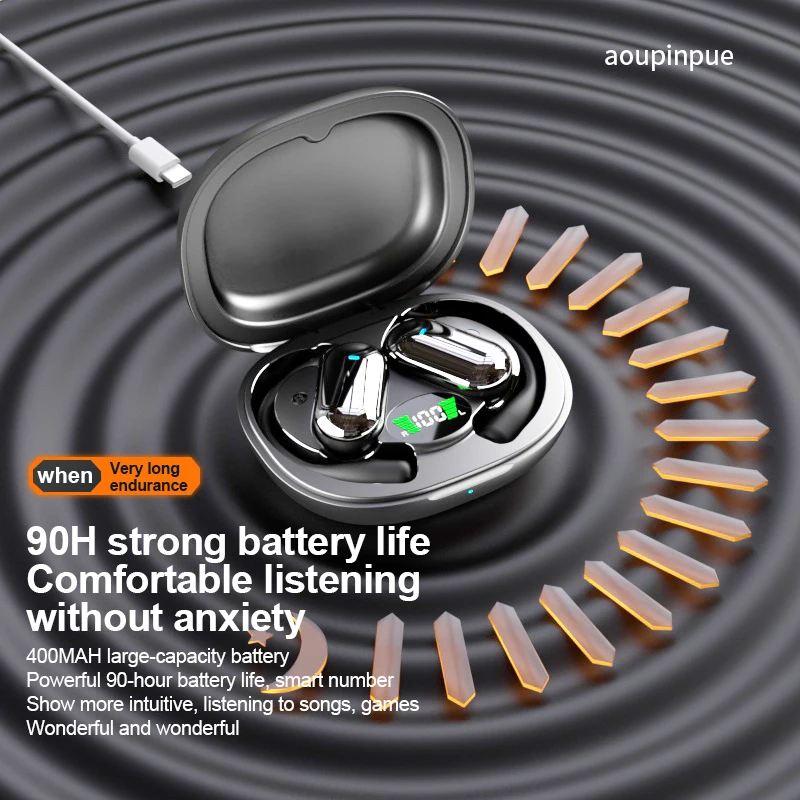 Q16  TWS Bluetooth  5.4 Wireless Headphones Open Ear OWS Earphones HiFi Sound Headset APP Control TWS Earbuds 8 Hours Playback