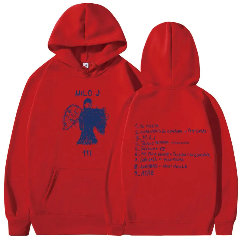 2026 neuer Milo J 111 Album-Grafik-Hoodie für Männer und Frauen, Unisex-Sweatshirt, Vintage Hip-Hop-Pullover, Geschenk für Fans, Streetwear-Kapuzenpullover – Detail 26