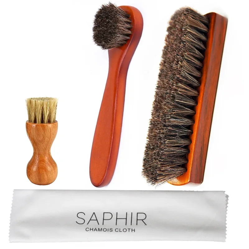 Polishing Cloth Shoe, Car Seat, Sofa, Suede Shoe Polishing Brush, Horse Hair Shoe Brush High Gloss Polishing Brush