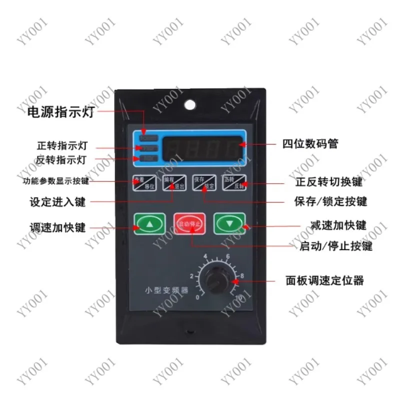 Universal 1-Phase 220V to 3-Phase 220V Inverter for 200/400/750W Motor