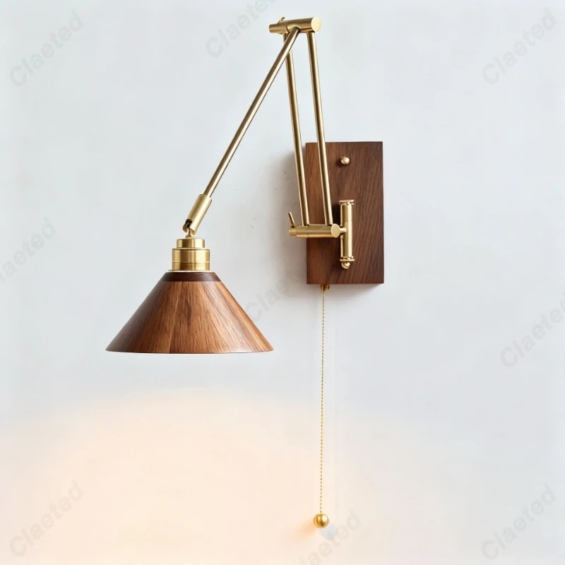 

Японская Новая Настенная Складная Лампа с Длинным Кронштейном для Гостиной, Кабинета, Спальни, Прикроватная Лампа для Чтения