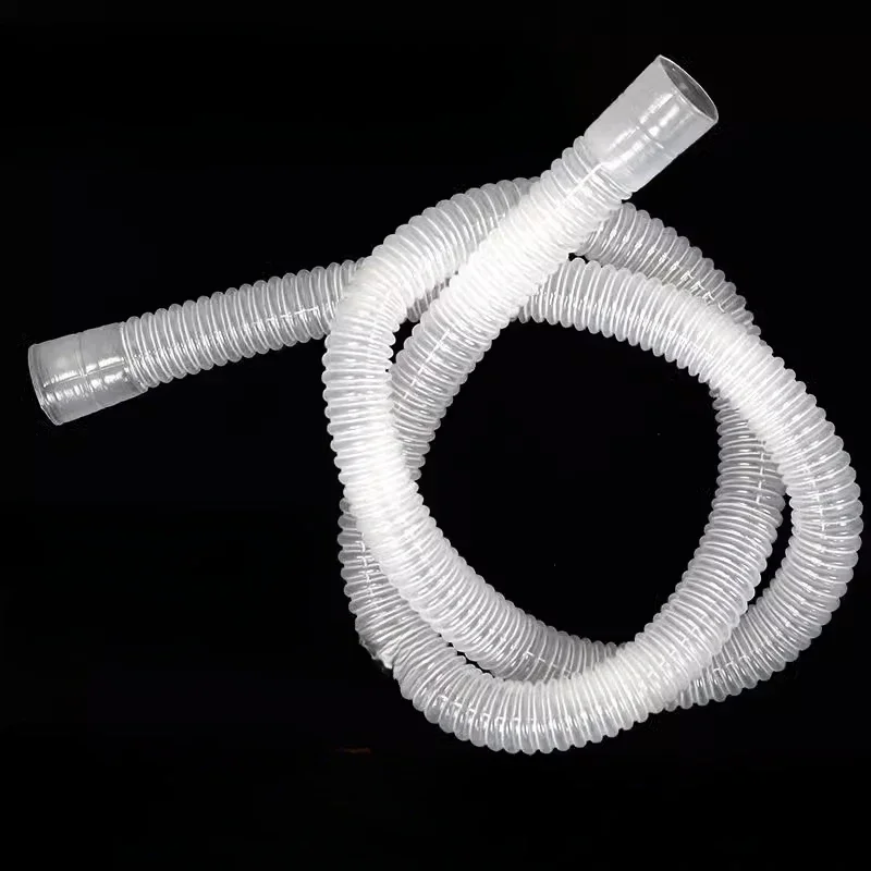 16/20/25/32mm 내경 골판지 호스 흰색 PE 수도관 세차 에어컨 배수 관개 스레드 파이프