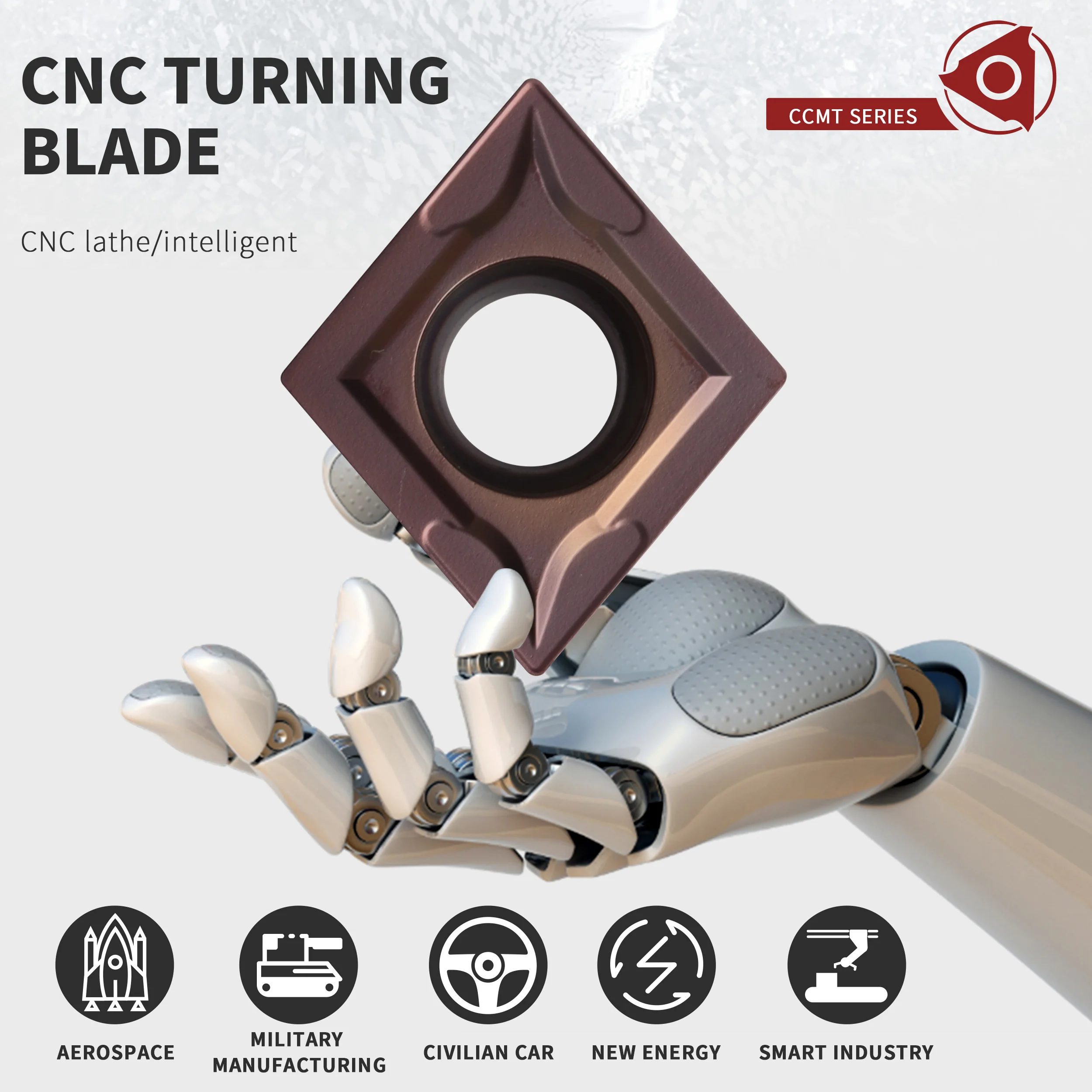 10Pcs CCMT120404 CCMT120408 CV8088 CNC Carbide Insert Lathe Machining Turning Tool Blade Cutting Stainless Steel Lasting Durable