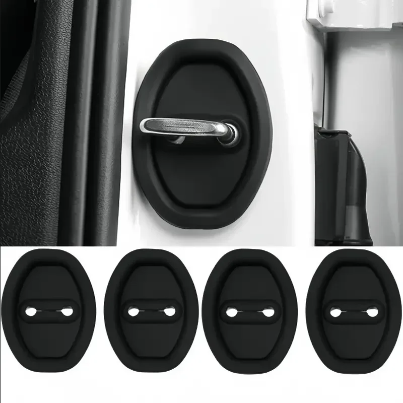4PCS General Motors Door Lock Rubber Sleeve Protective Pad Door Shock Absorption Buffer Anti-collision Paste
