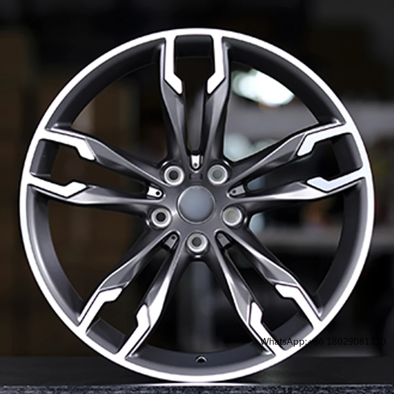 Mobil tempa + roda 5x120 5x114.3 5x130 ET35 38 42 roda prem berat ringan untuk mobil