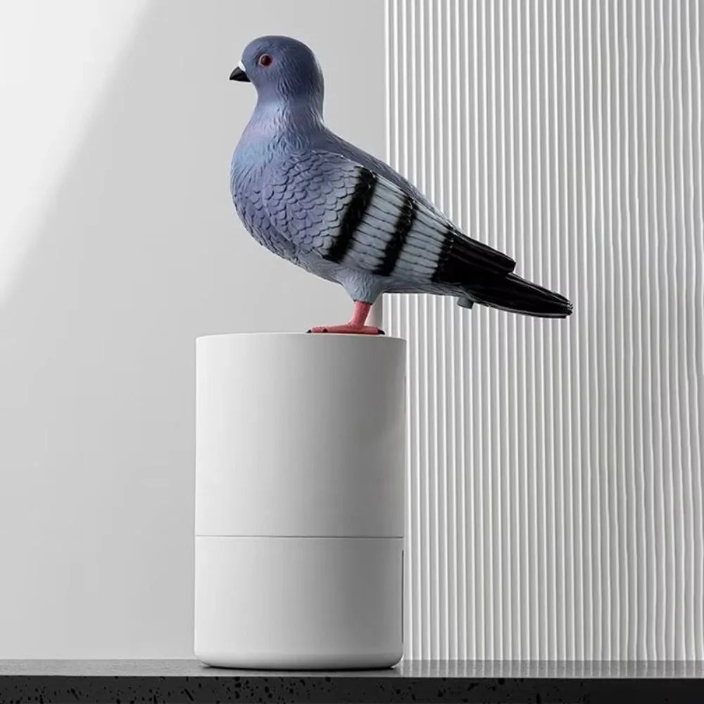 Pigeon Shape Foam Soap Dispenser Creative Blue Bird Refillable Touchless Soap Dispenser Hygienic Foam ABS Material