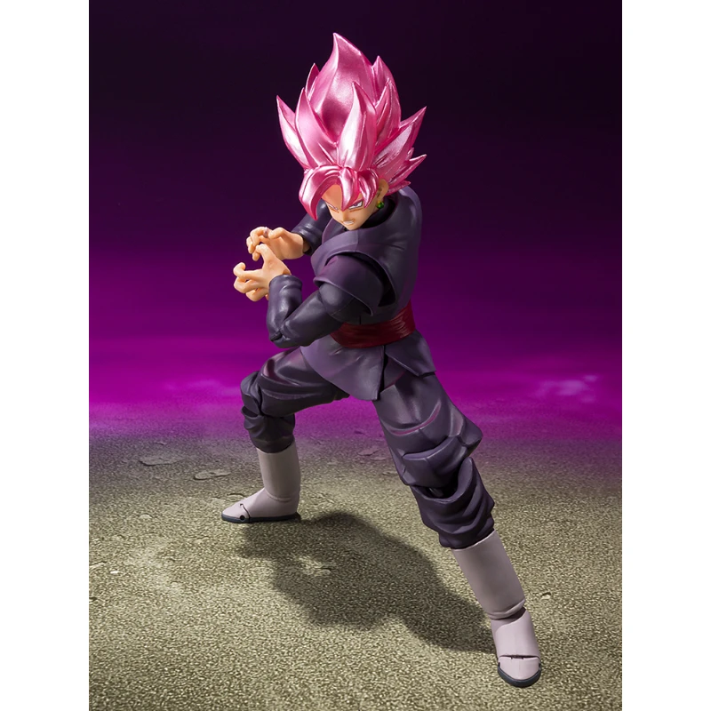 Disponibile Bandai SHFiguarts SHF Dragon Ball Super Saiyan Rose Goku Nero Anime Action Figure Toy Regalo Modello Collezione Hobby