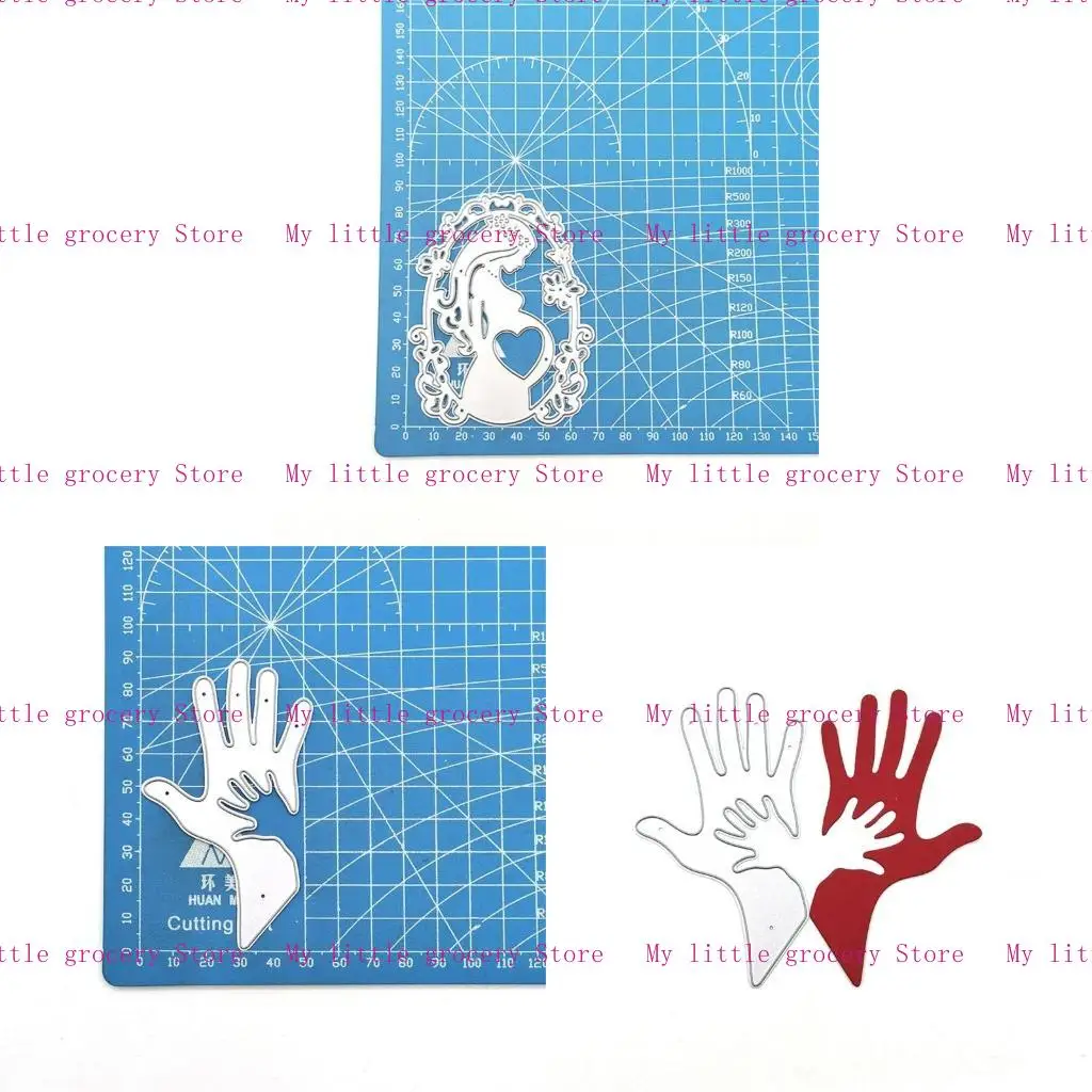 D5BD Mother Day Die Cuts Embossing Stencils Cut Stencils for DIY Card Making Decorations Father Day Metal Cutting Dies
