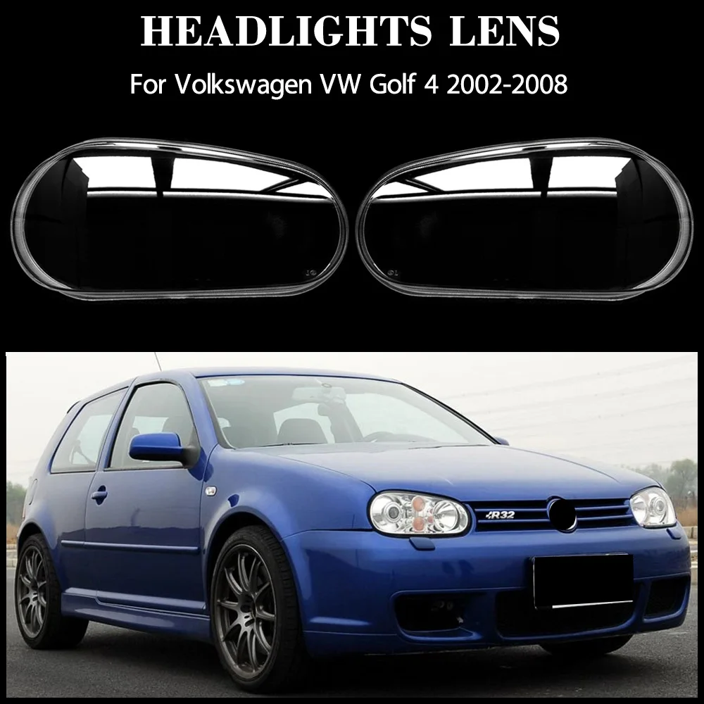 

For Volkswagen VW Golf 4 2002-2008 Front Headlight Cover Transparent Mask Headlamp Lamp Shell Plexiglass Replace Lampshade