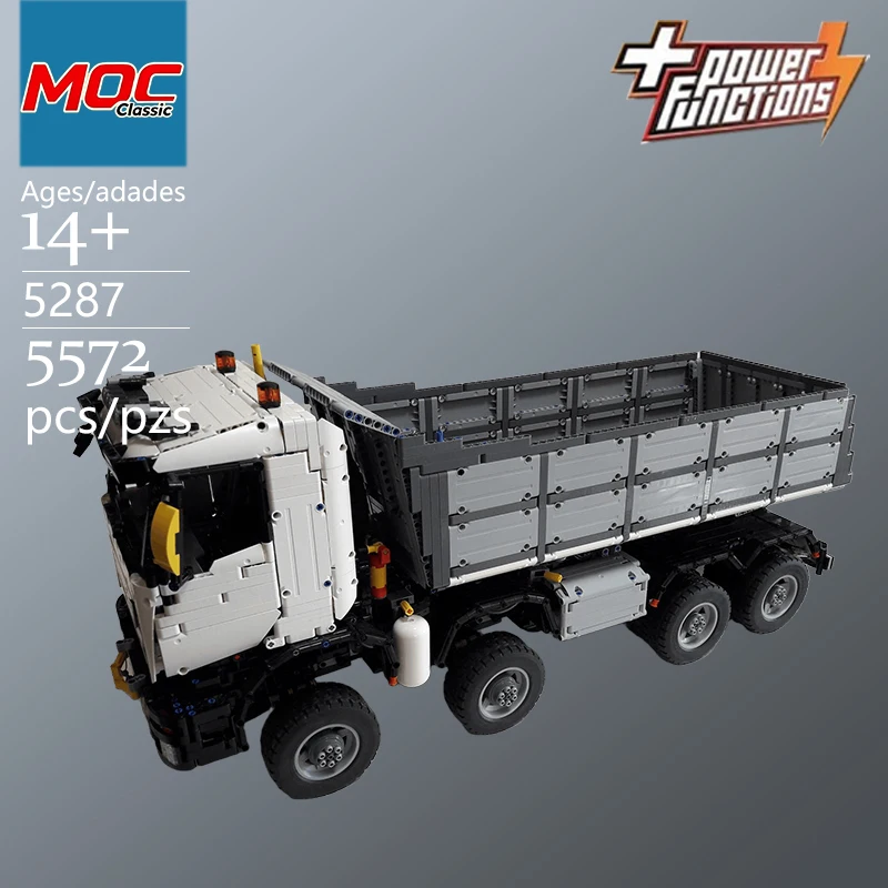 Specially Customized MOC Large Classic Dump Truck Building Block Model - Trendy Educational Toy - Casual Building Game Toy&Gifts