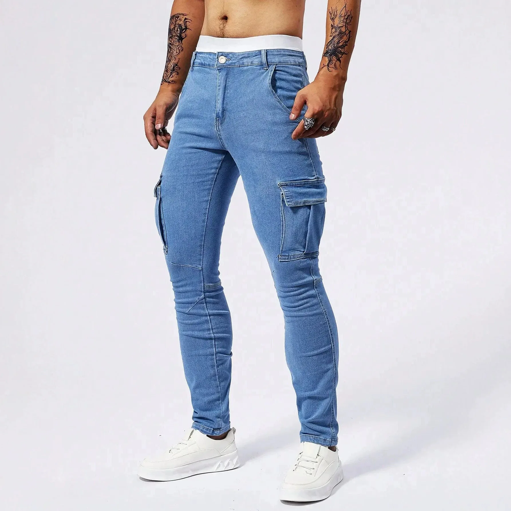 2026 Men's Summer Versatile Jeans Skinny Casual Pants