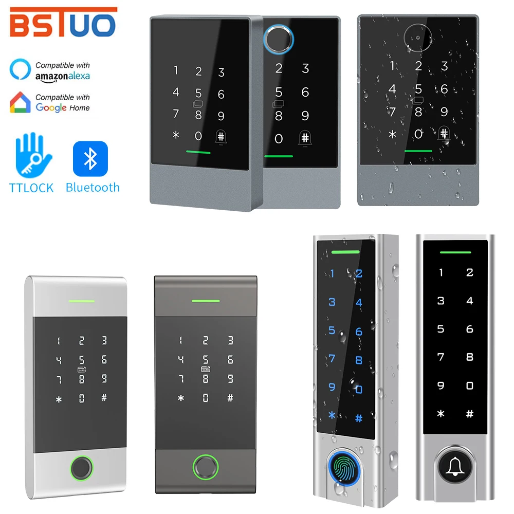 Waterproof RFID IC Bluetooth TTLOCK Keypad App Unlock Door Opener TT Lock Devices for Access Control K2/K2F/K3/K3F/K3Q/H3/HF3/G2