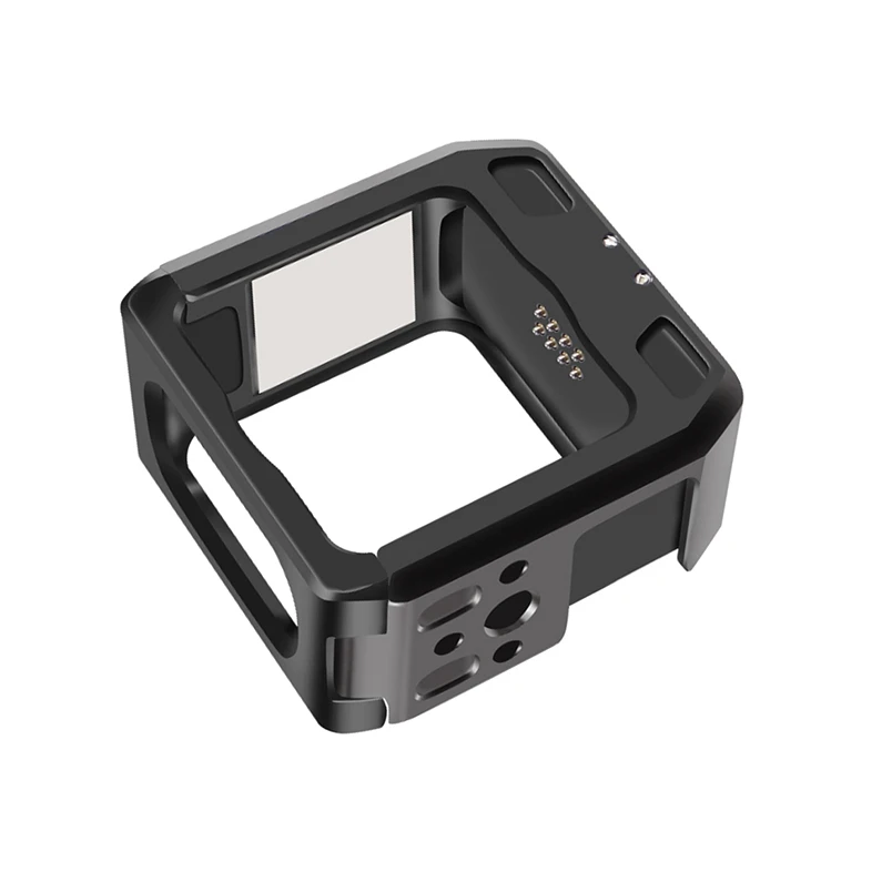Magnetic Action Camera Cage For DJI Action 2 Dual-screen Full Cage w/ Cold Shoe Mount 1/4 3/8 ARRI Locating Hole Charger Base