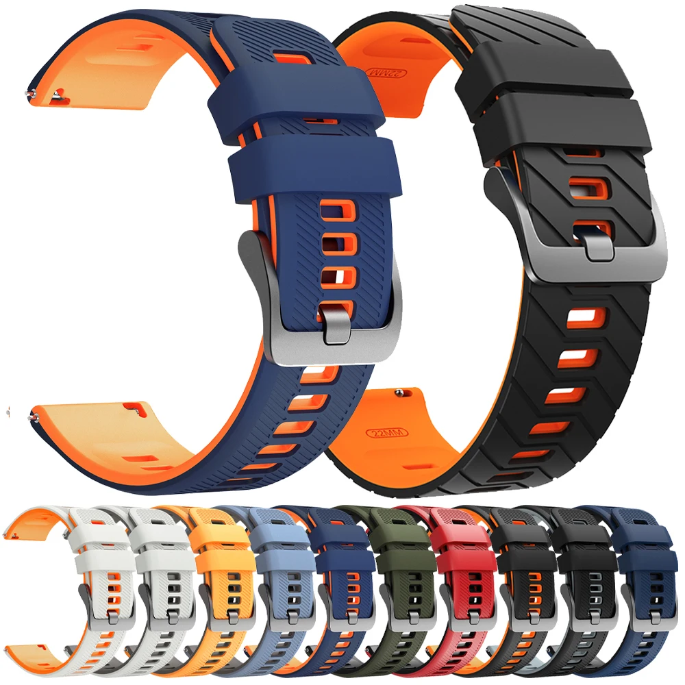 Sports Silicone 22mm WatchStrap For HUAWEI WATCH GT 7 GT7 Pro GT6 GT5 GT4 GT3 46mm GT2Pro Watch 5/4 Pro Buds Band Soft Wristband