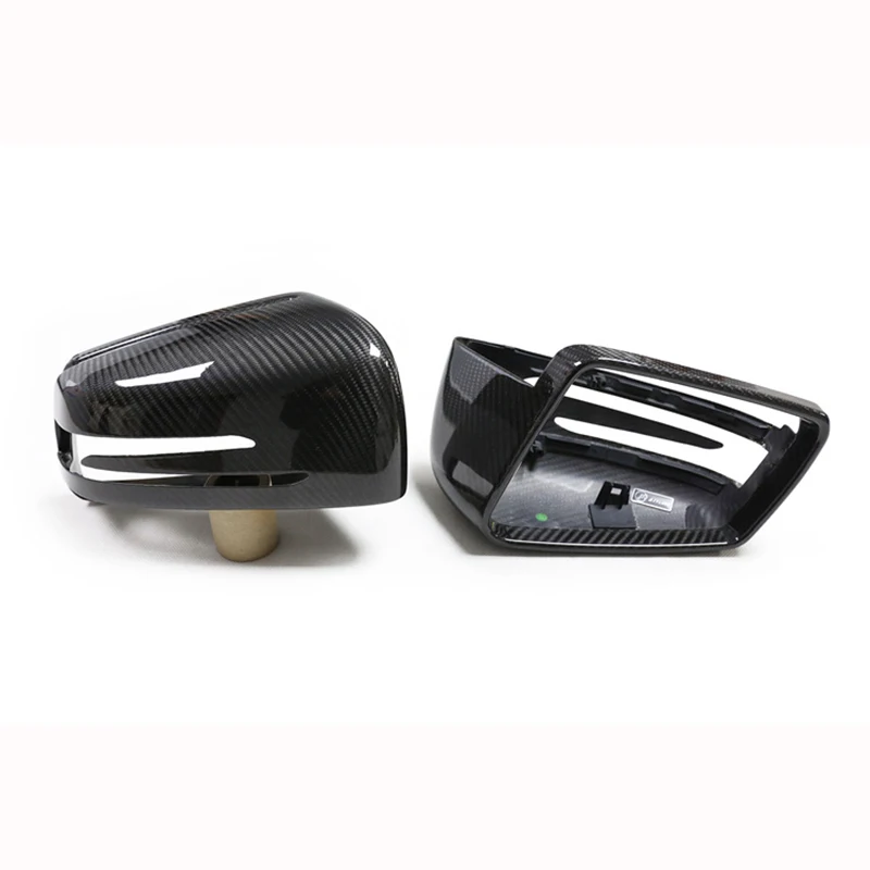 W204 Style Carbon Fiber Fibre Side Mirrors Cover Caps Fit For Benz A B C E S CLA CLS GLK Class