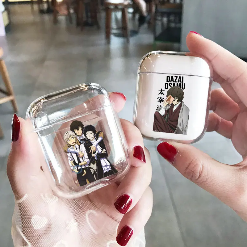 

Anime Bungou Stray Dogs Dazai Osamu Soft silicone TPU Case For AirPods Pro 1 2 3 4 Clear Wireless Bluetooth Earphone Box Cover