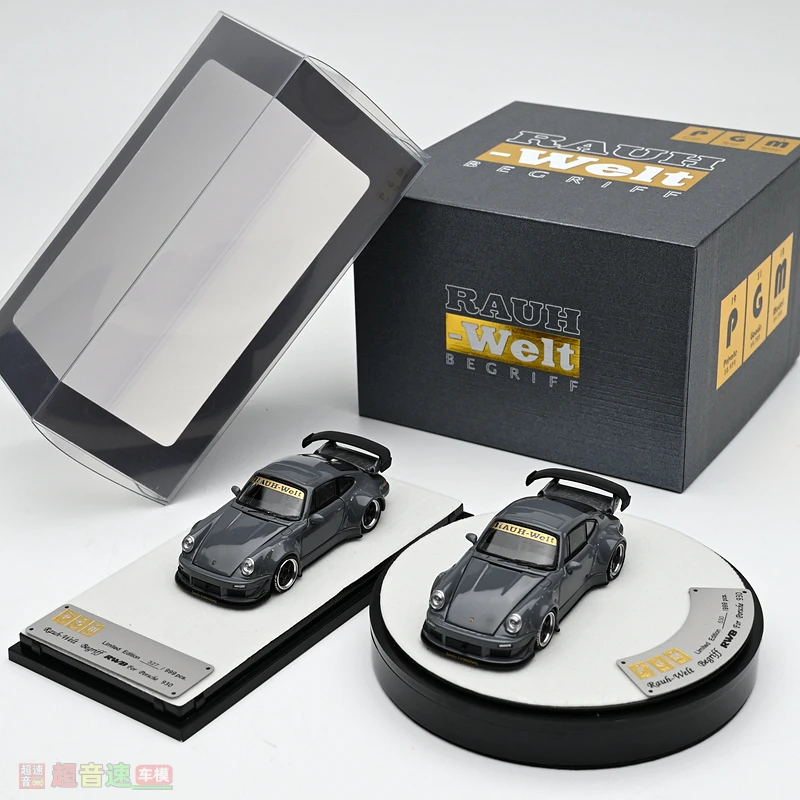 PGM 1:64 full-door RWB 993 cement grey alloy die-cast simulation