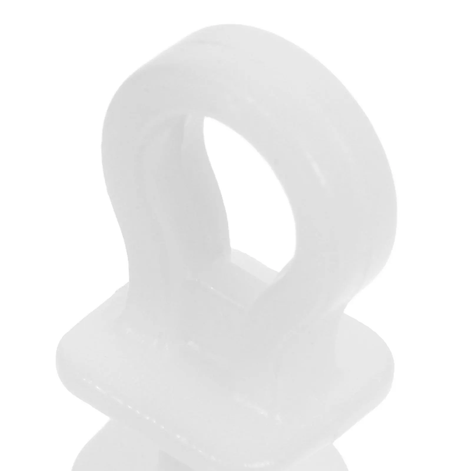 100 قطعة من البلاستيك الأبيض دش الستار السنانير للمسارات السلس الإنزلاق بكرات ديكور المنزل المسار الستار السنانير البلاستيك السكك الحديدية الطائرات الشراعية #2