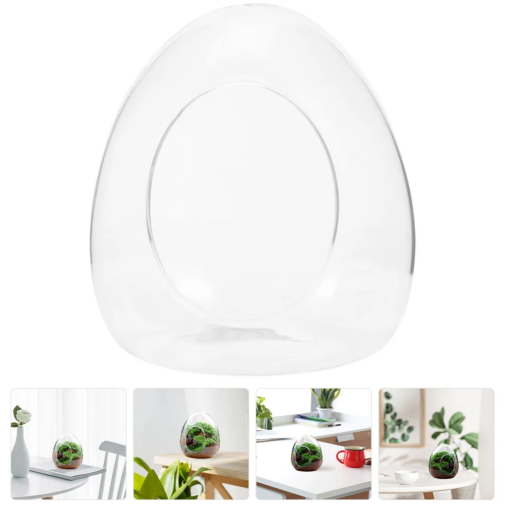 

Egg Shape Glass Terrarium Empty Moss Ecological Bottle DIY Micro Landscape Container for Home Decor Succulent Plant Growing