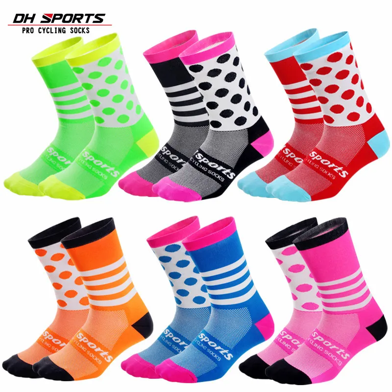 

Professional Breathable Mesh Cycling Socks for Men and Women, Athletic Sport Socks, Running, Road Bike, Bicycle, 6 Colors