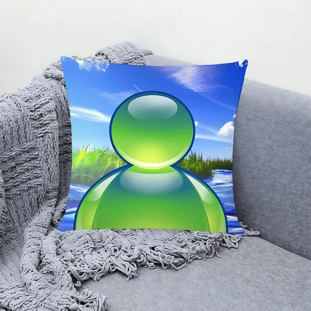 Frutiger Aero Art Pillow Case Sofa And Living Room Decorative Cushion Covers Dust-proof And Mite-proof Invisible Zipper