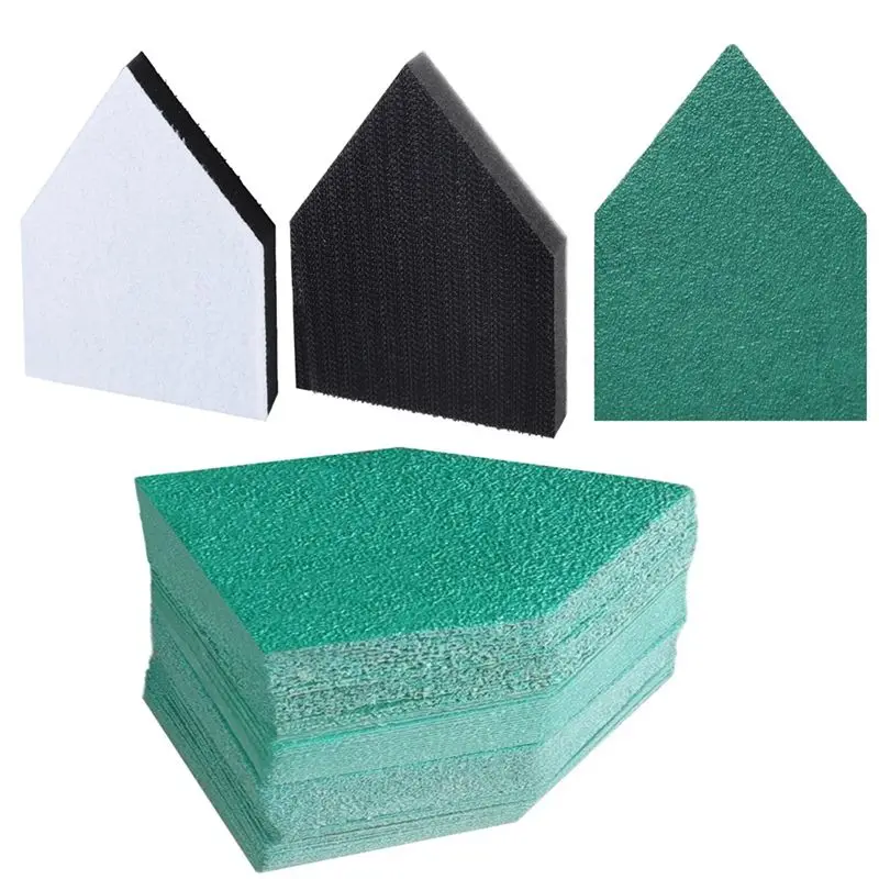 

【Большая сделка】80 шт. шлифовальной бумаги для деталей и 2 подушечки подходят для топливной шлифовальной машины M12 — сверхпрочная ткань с крючками и петлями зернистостью 60/120/180/240