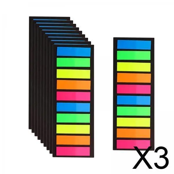 

3xPage Flags Colorful Sticky Notes for Organizing Catalogs And Files
