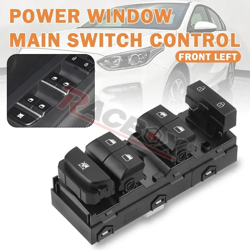 Car Electric Power Window Master Control Switch for Kia Forte 2019 2020 2021 Left Hand Drive Auto Parts Replace LHD 93571M6100