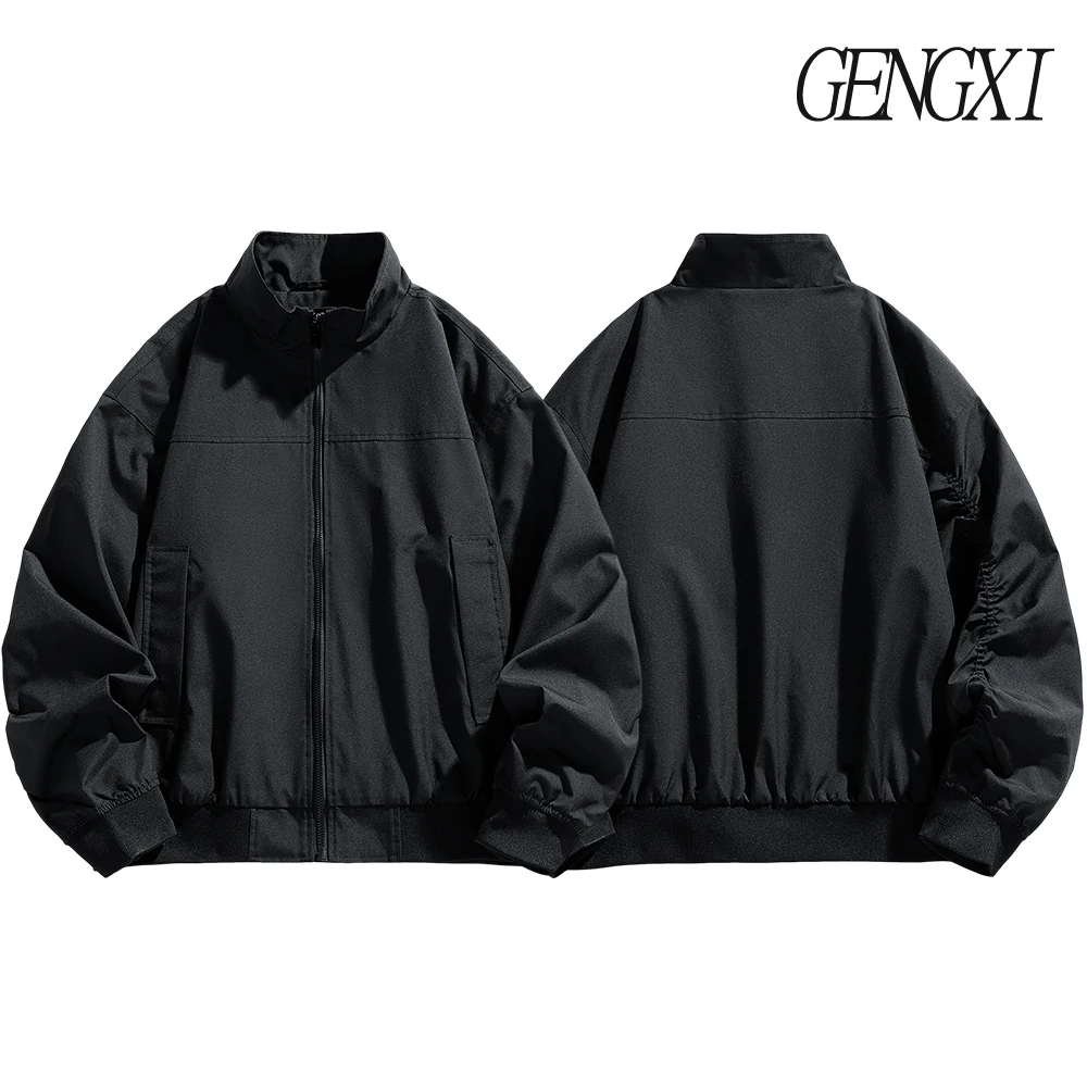 American Vintage Basic Workwear Pilot Jacket Men's Windproof Waterproof Tactical Military Coat CleanFit Stand Collar Trench Coat