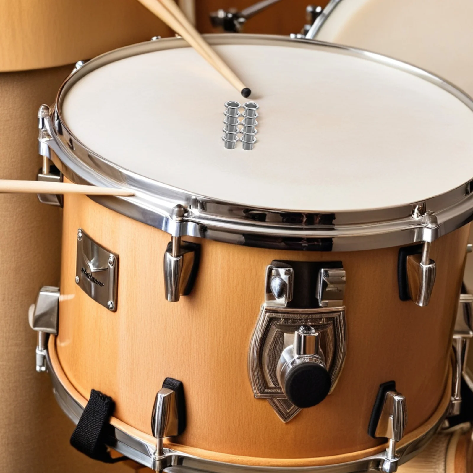 

20pcs Drum Kit Accessories 9x9mm Air Vent Extender Breathing Port Ventilation Grille Durable Metal Construction Easy