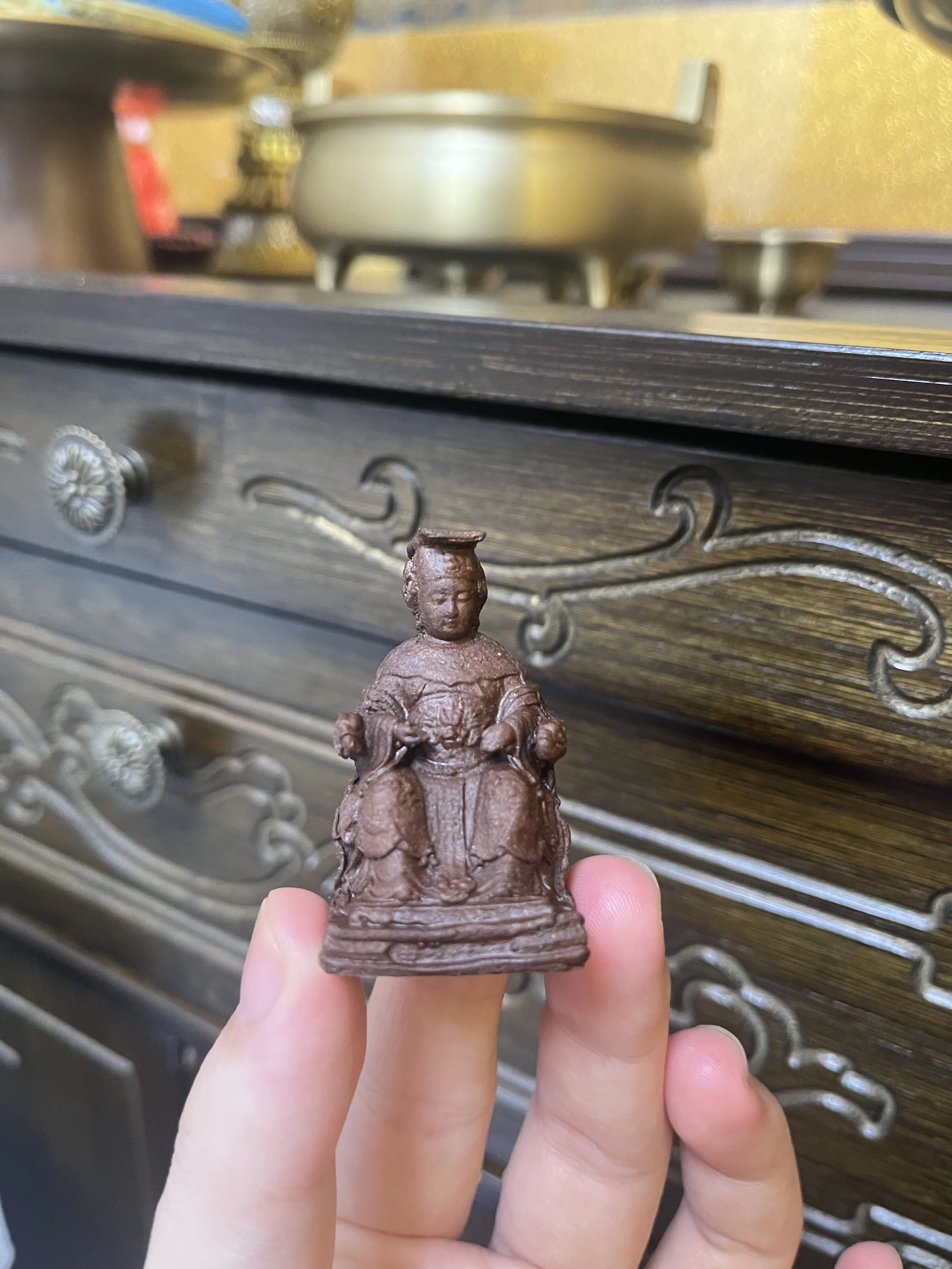 Statue portable casket car ornament