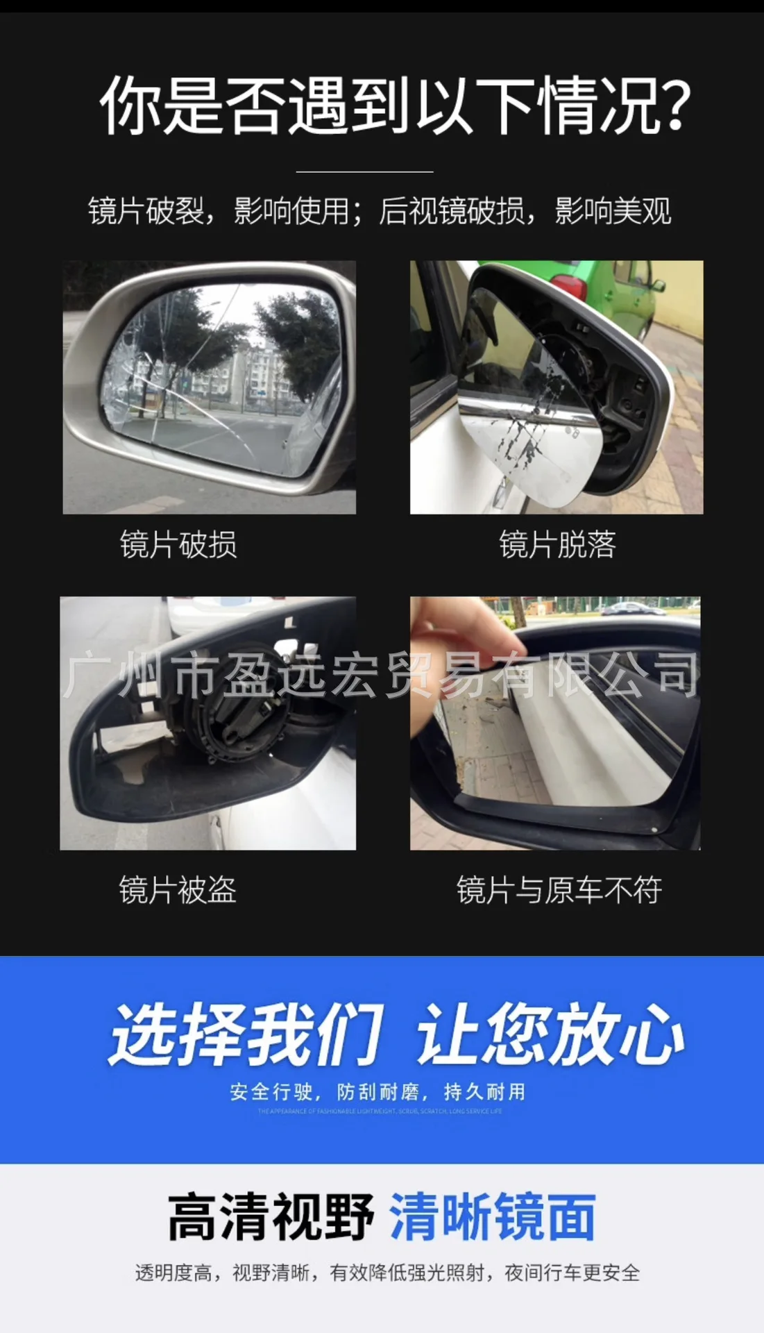 For BMW 3 Series 5 Series 7 Series F18F35G38 Car rearview mirror Side Rearview Mirror Glass Anti-fog Defrosting Door Wing Mirror