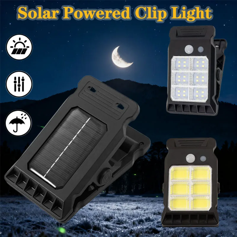 ضوء الحديقة الشمسية في الهواء الطلق ساحة الإضاءة محس حركة متعدد الوظائف كليب مصباح حديقة للفناء حديقة المنزل استخدام الإضاءة في الهواء الطلق