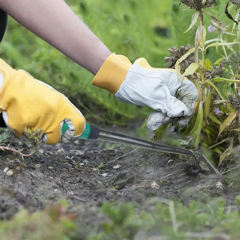 2-in-1-Werkzeug zum manuellen Unkrautentferner, Graswurzelung, lose Garten- und Gartenzieher, Entfernung, Jätwerkzeug für Garten, Rasen, Hof