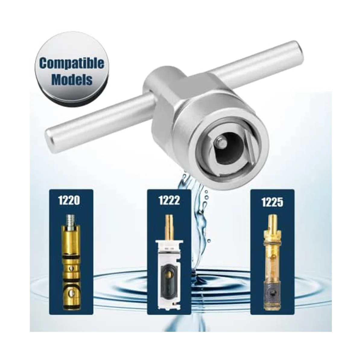 أداة إزالة ، مجتذب متوافق مع ل 1200 ، 1222 ، 1225 ، خراطيش مقبض واحد ، 2 قطعة ، 104421