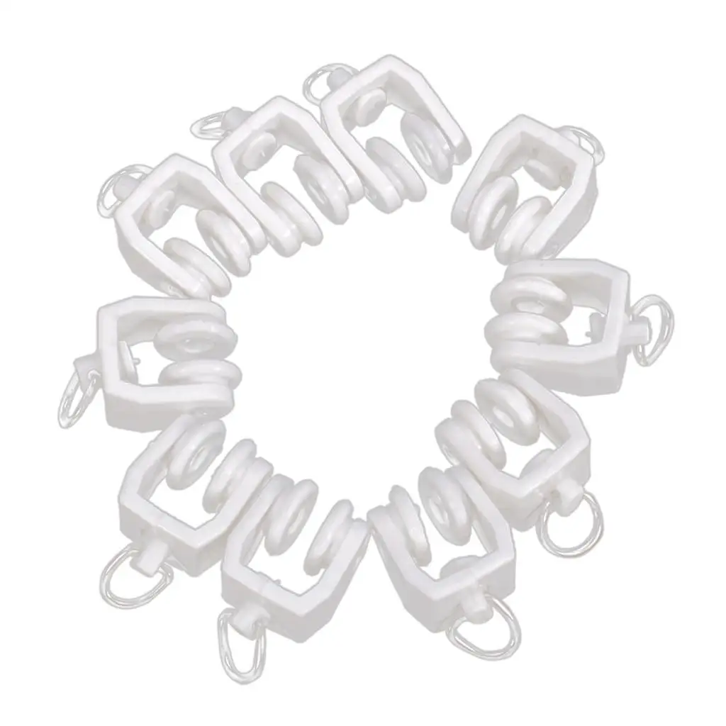 Curtain Track Runners Glider Plastic Curtain Rail Rollers Curtain Runner Hooks for Flexible Window and Door Curtains