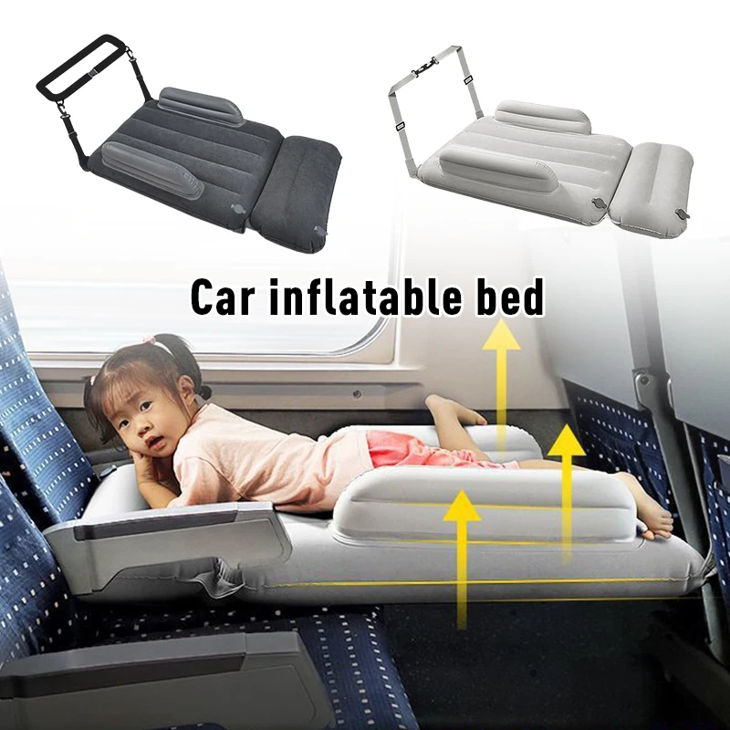 

95cm Car Inflatable Mattress Air Bed Long Distance Teavel Seat Hammock Baby Child Car Truck Train Plane Comfort Sleep Air Bed