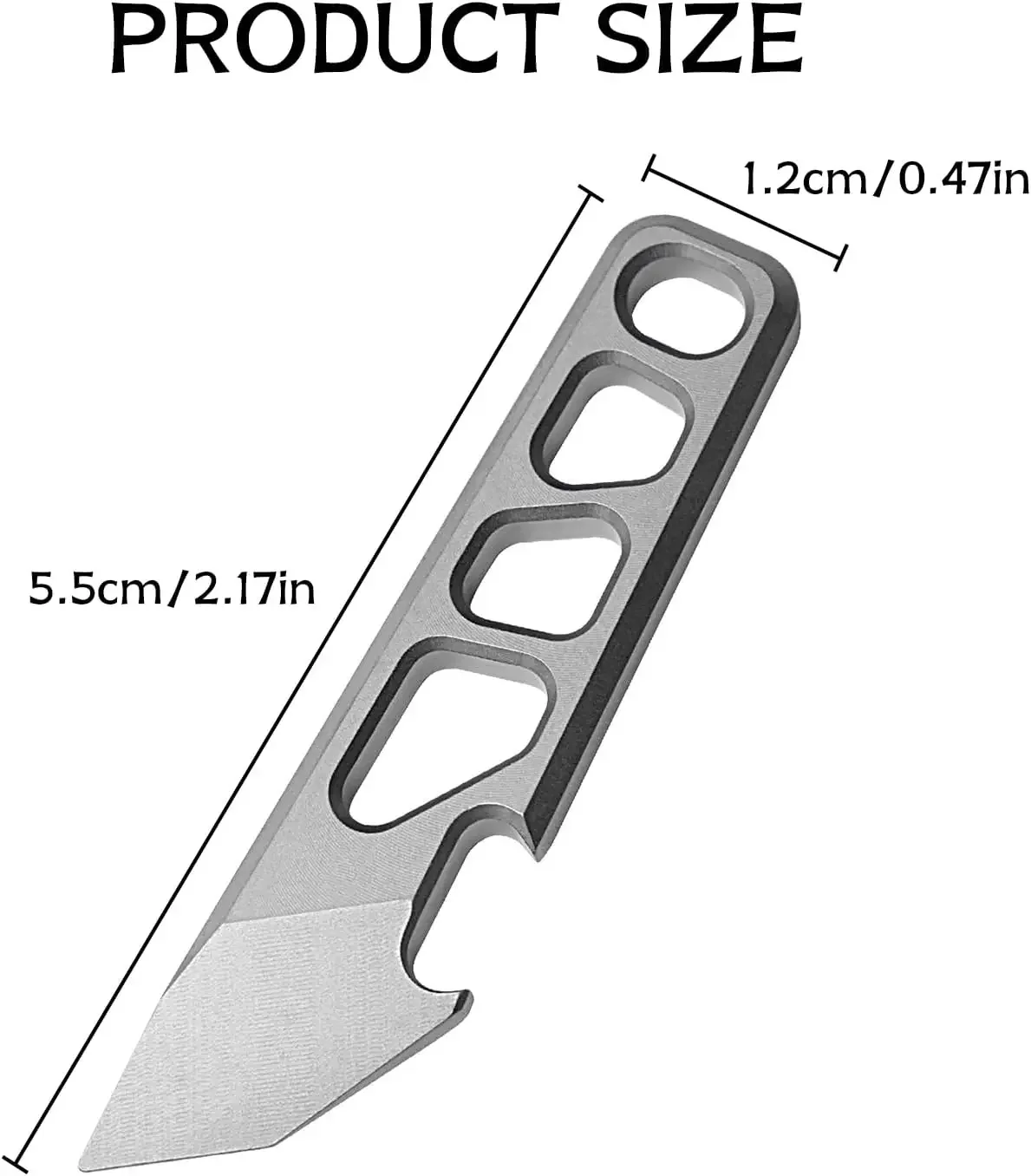 FEGVE EDC Pry Bar Mini Keychain,Titanium EDC Tools, Bottle Opener Function Portable Multi Tool,Everyday Carry, Cycling Camping