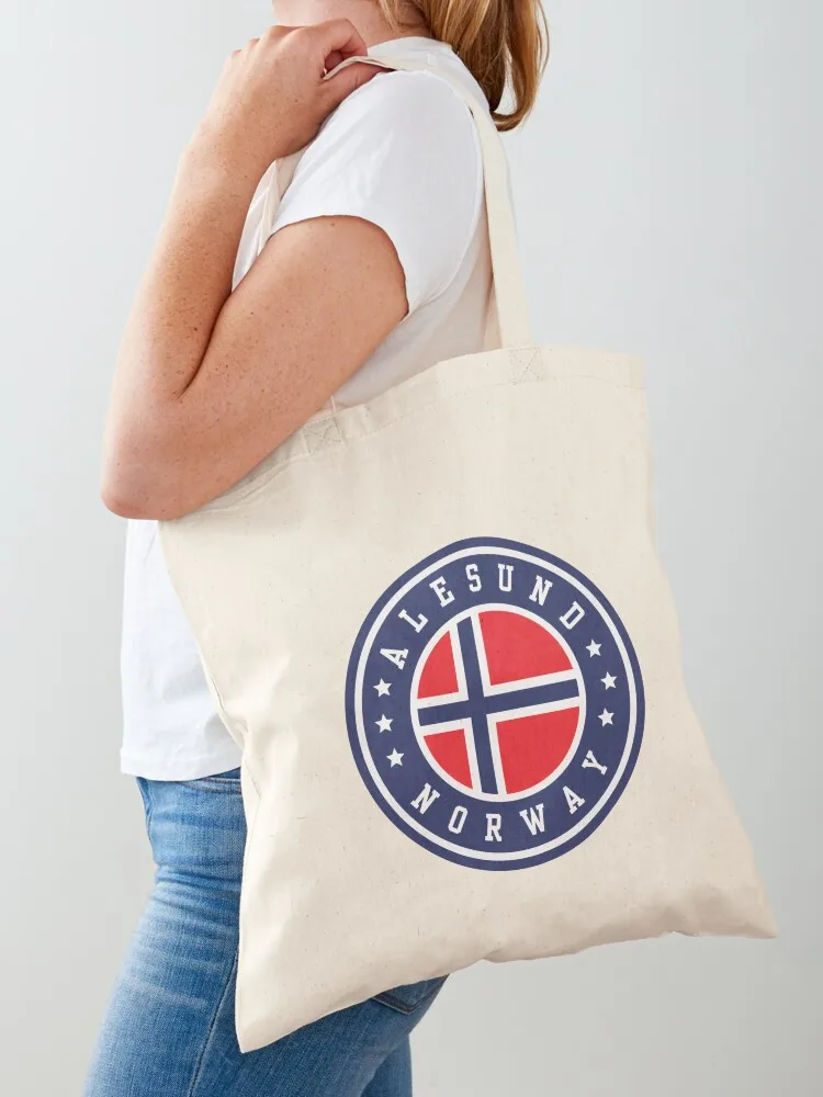 Alesund Norway Flag Tote Bag Big bag canvas bags shopper bag woman Women's shopper