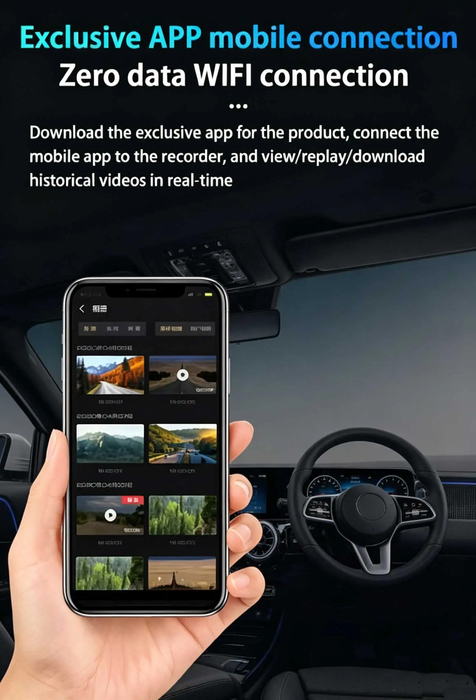 For Geely Preface For Russian Version 2024 2025 2026 4K Plug And Play Car Wifi DVR Driving Video Recorder Dash Cam Camera