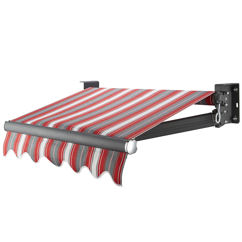 Outdoor awning Telescopic canopy Folding shop  Balcony bold paint Electric villa