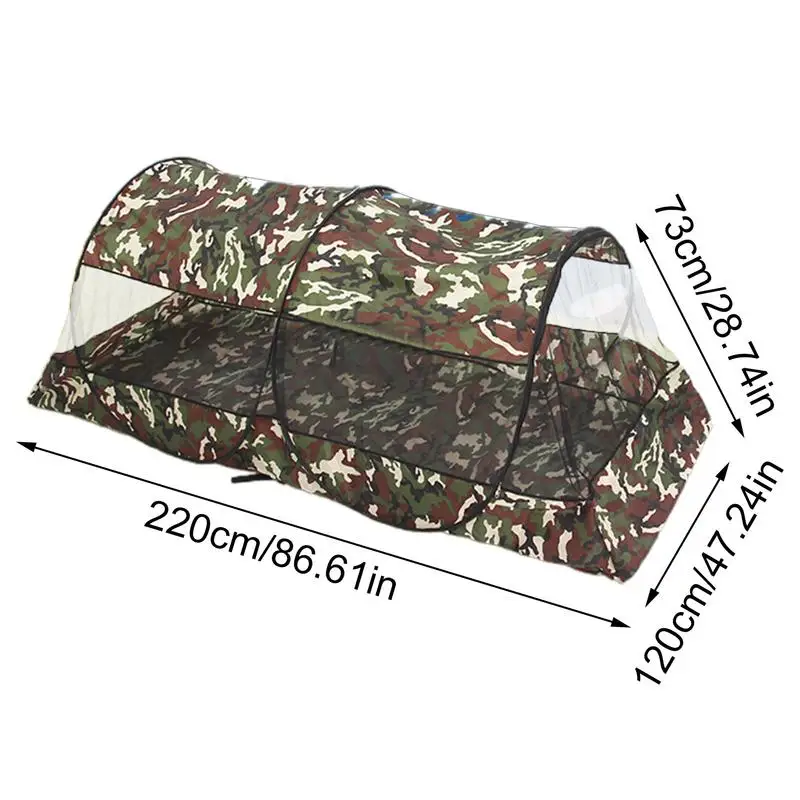 Imagem -06 - Rede de Mosquiteiro Portátil Dobrável para Viagens Mesh Tent com Zipper Camping ao ar Livre Cama de Solteiro Fundo Novo