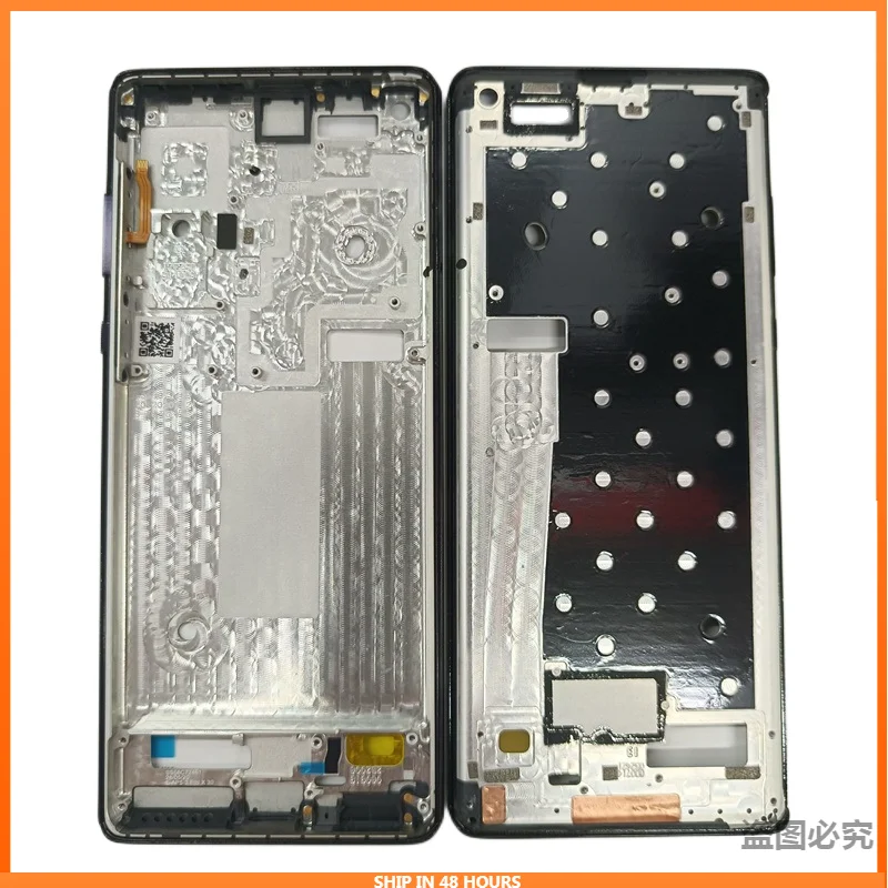 For Motorola Moto Edge Plus Middle Frame Housing Bezel LCD Supporting Front Frame Replace+Power Volume Button