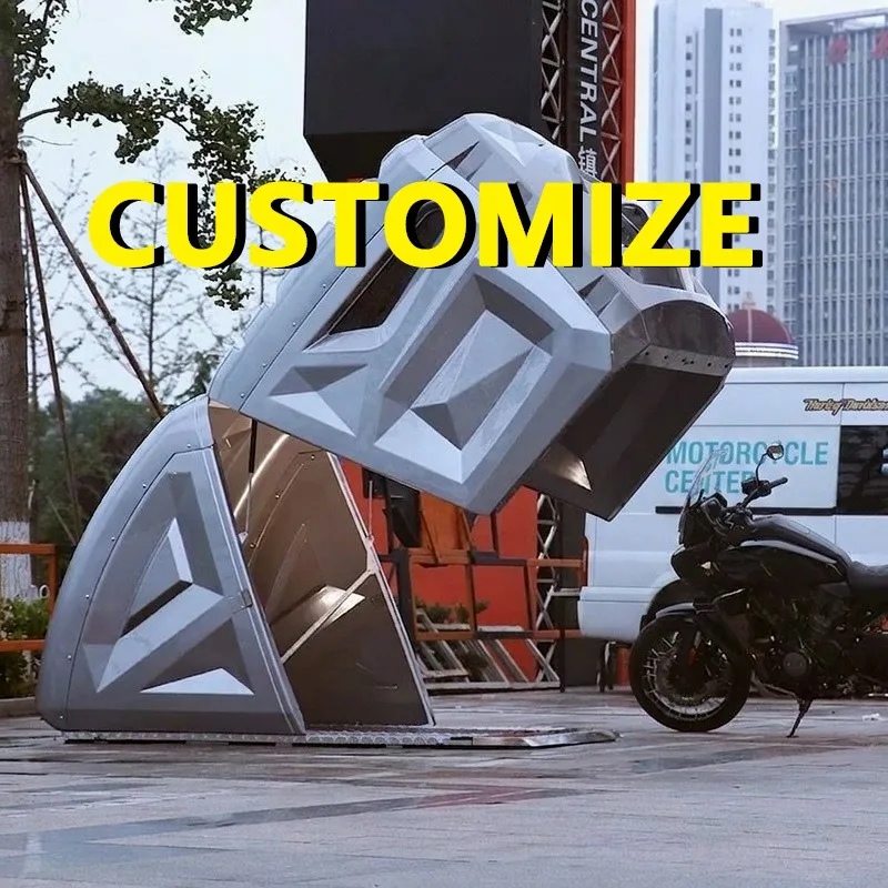 Any Size Custom Motorbike Shed Outdoor Snow Proof Waterproof Anti Theft Windproof Heavy Duty Yard UV All Weather Storage Shelter