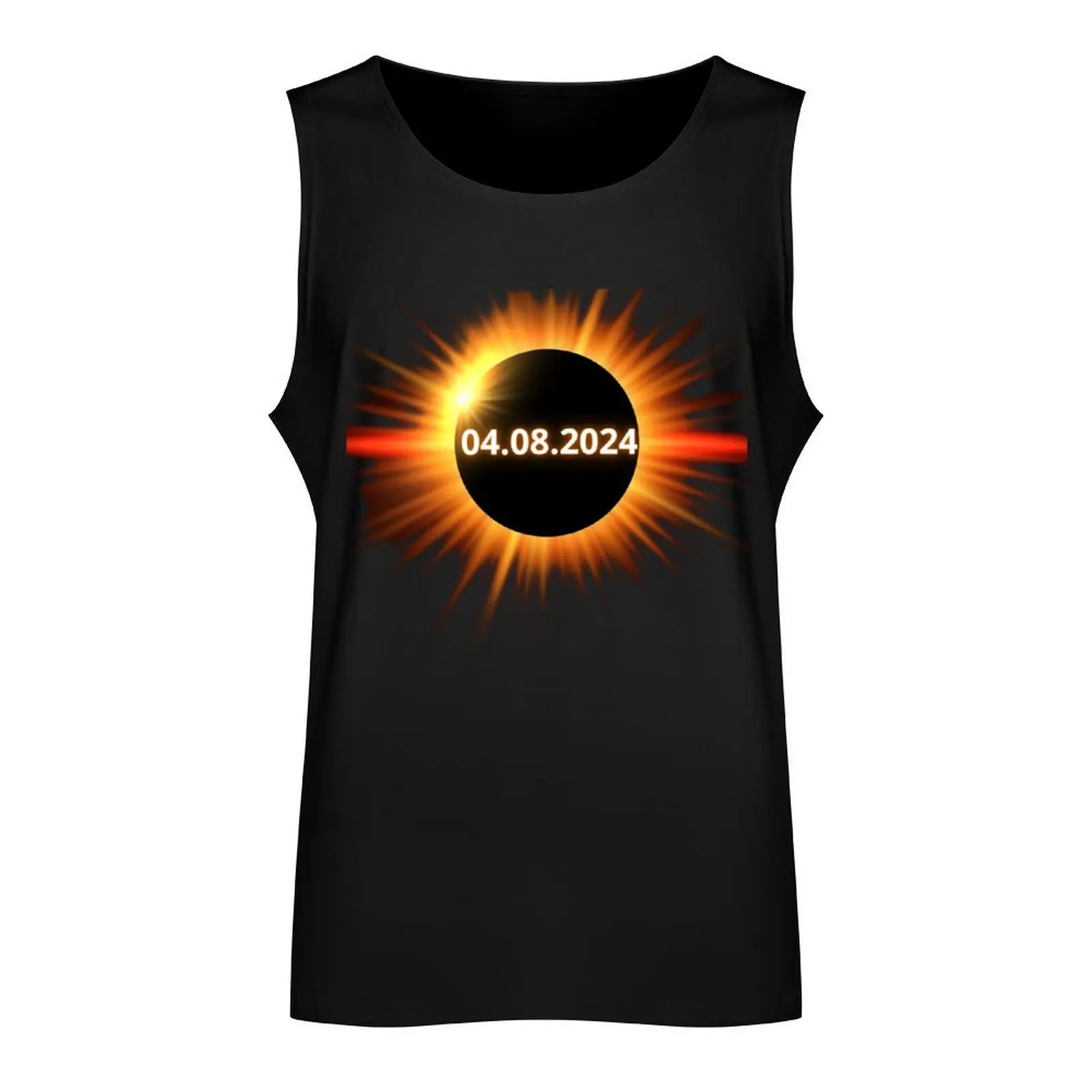 Solar eclipse 2024 Tank Top fitness clothing for men Bodybuilding clothing man