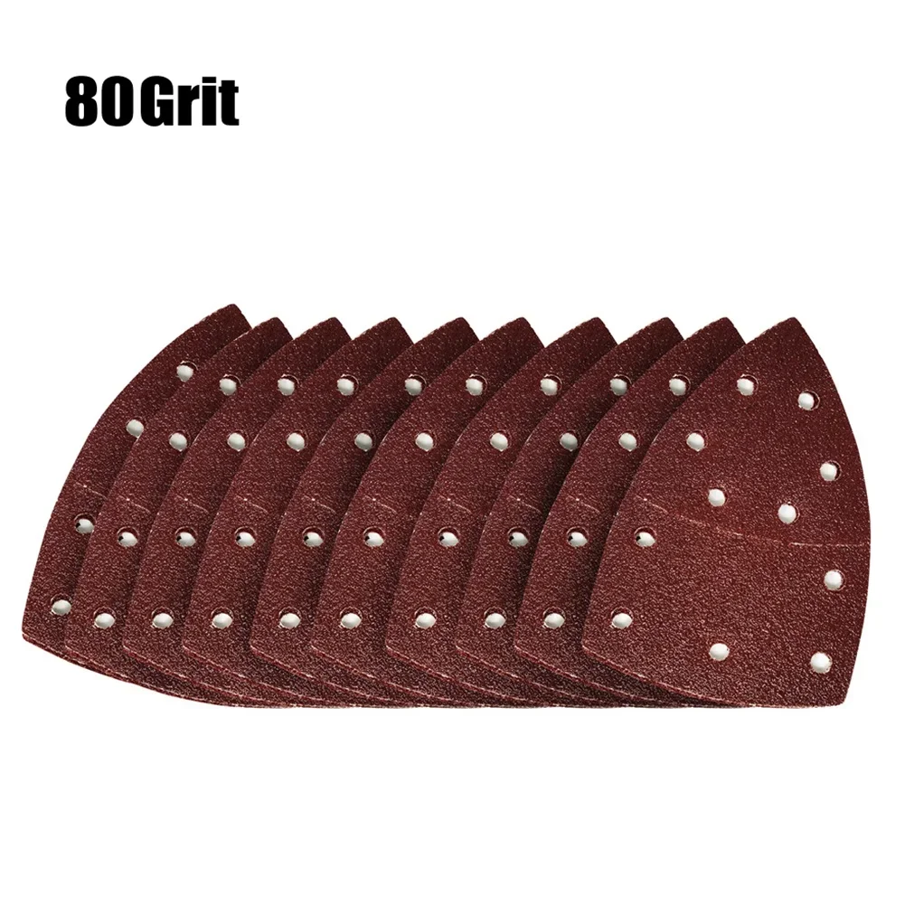Triangular Sandpaper 11 Hole Mouse Sanding Paper Hook And Loop 40-2000Grit